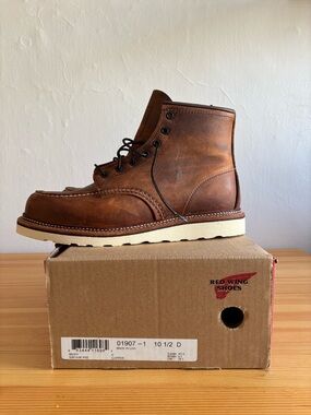 Red Wing - Copper Leather Moc Toe Work Boot - Men’s 10.5